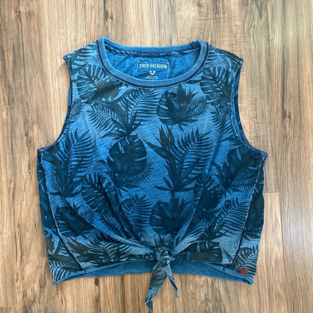 True religion tie front shirt